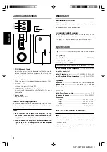 Предварительный просмотр 6 страницы Kenwood SW-40HT Instruction Manual