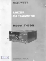 Preview for 1 page of Kenwood T-599 Operating Manual