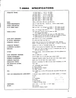 Preview for 2 page of Kenwood T-599A User Manual