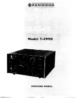 Preview for 1 page of Kenwood T-599D Operating Manual