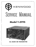 Preview for 1 page of Kenwood T-599S Service Manual