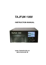 Kenwood TAJFUN 1000 Instruction Manual предпросмотр