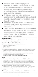 Preview for 4 page of Kenwood TFP10 Instructions Manual