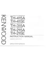 Kenwood TH-205E Instruction Manual preview