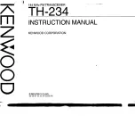 Kenwood TH-234 Instruction Manual preview