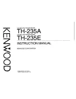 Kenwood TH-235A Instruction Manual preview