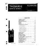 Предварительный просмотр 1 страницы Kenwood TH-25A Series Service Manual