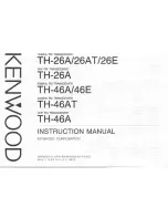 Kenwood TH-26A Instruction Manual предпросмотр