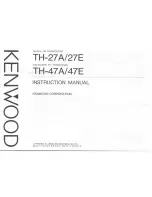 Kenwood TH-27A Instruction Manual предпросмотр