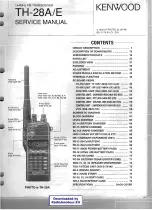 Kenwood TH-28A Service Manual предпросмотр