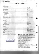 Предварительный просмотр 78 страницы Kenwood TH-28A Service Manual