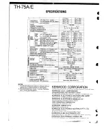 Предварительный просмотр 79 страницы Kenwood TH-75A/E Service Manual