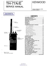 Предварительный просмотр 1 страницы Kenwood TH-77A Service Manual