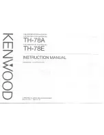 Kenwood TH-78A Instruction Manual предпросмотр