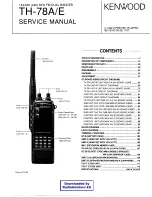 Kenwood TH-78A Service Manual предпросмотр