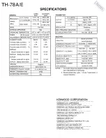 Preview for 113 page of Kenwood TH-78A Service Manual