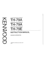 Kenwood TH-79A Instruction Manual preview