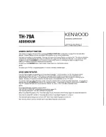 Предварительный просмотр 77 страницы Kenwood TH-79A Instruction Manual