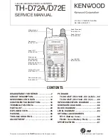 Kenwood TH-D72A Service Manual предпросмотр