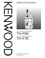 Предварительный просмотр 1 страницы Kenwood TH-F6A Instruction Manual