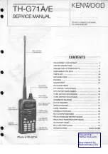 Kenwood TH-G71A Service Manual предпросмотр