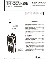 Предварительный просмотр 1 страницы Kenwood TH-K20A Service Manual