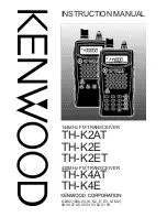 Kenwood TH-K2AT Instruction Manual предпросмотр