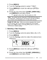 Preview for 49 page of Kenwood TH-K2AT Instruction Manual