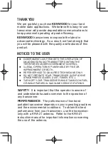 Preview for 2 page of Kenwood TK-190 Instruction Manual