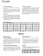 Preview for 2 page of Kenwood TK-2000 Service Manual