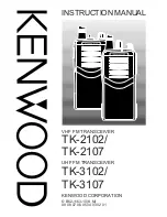 Preview for 1 page of Kenwood TK-2102 Instruction Manual