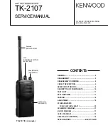 Предварительный просмотр 1 страницы Kenwood TK-2107 Service Manual