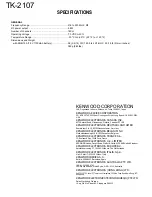 Предварительный просмотр 30 страницы Kenwood TK-2107 Service Manual