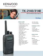 Kenwood TK-2140 Product Brochure предпросмотр