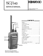 Предварительный просмотр 1 страницы Kenwood TK-2140 Service Manual