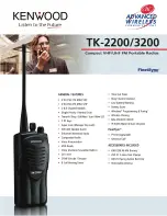 Kenwood TK-2200 Specifications preview