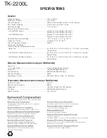 Предварительный просмотр 36 страницы Kenwood TK-2200L Service Manual