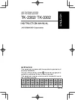 Preview for 3 page of Kenwood TK-2302 Instruction Manual