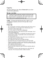 Предварительный просмотр 2 страницы Kenwood TK-2307 Instruction Manual