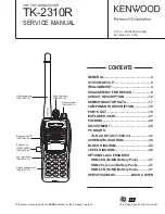 Preview for 1 page of Kenwood TK-2310R Service Manual