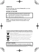 Preview for 3 page of Kenwood TK-2312 Instruction Manual