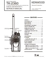 Kenwood TK-2360 Service Manual предпросмотр