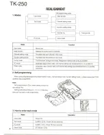 Preview for 8 page of Kenwood TK-250 Service Manual