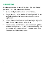 Предварительный просмотр 5 страницы Kenwood TK-260 Instruction Manual