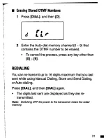 Предварительный просмотр 39 страницы Kenwood TK-270 Instruction Manual