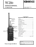 Kenwood TK-280 Service Manual preview