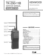 Предварительный просмотр 2 страницы Kenwood TK-290-11B Service Manual