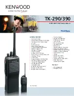 Kenwood TK-290 Brochure & Specs предпросмотр