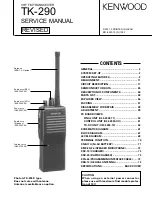 Предварительный просмотр 2 страницы Kenwood TK-290 Service Manual