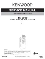 Preview for 1 page of Kenwood TK-3000 E Service Manual